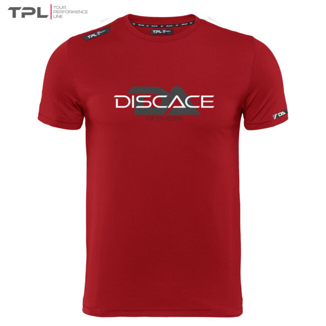 Discace of Sweden Tour Performance T-shirt Deep Red